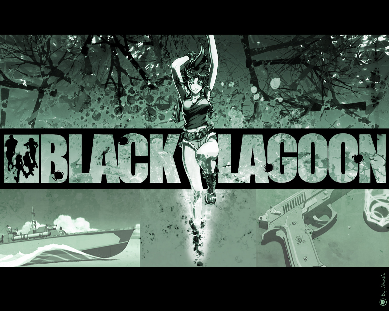 Fond d'ecran Black Lagoon Logo