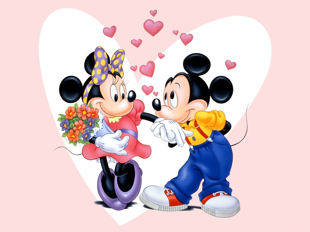 Fond d'ecran Mickey amoureux