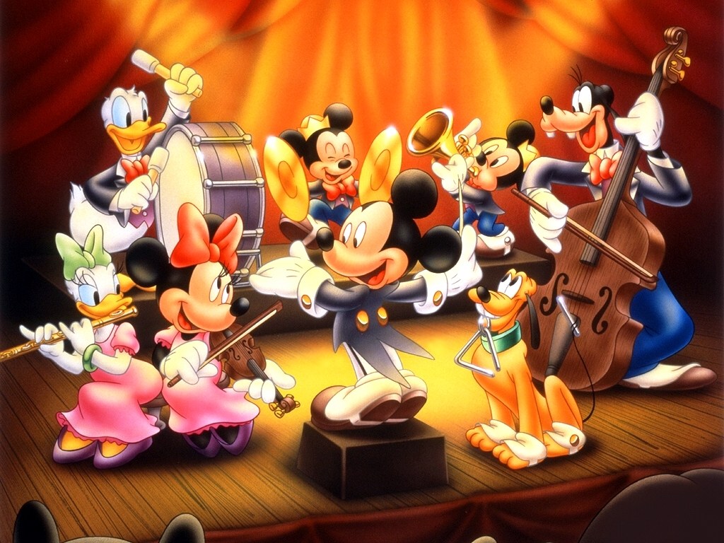 Fond d'ecran Mickey musique
