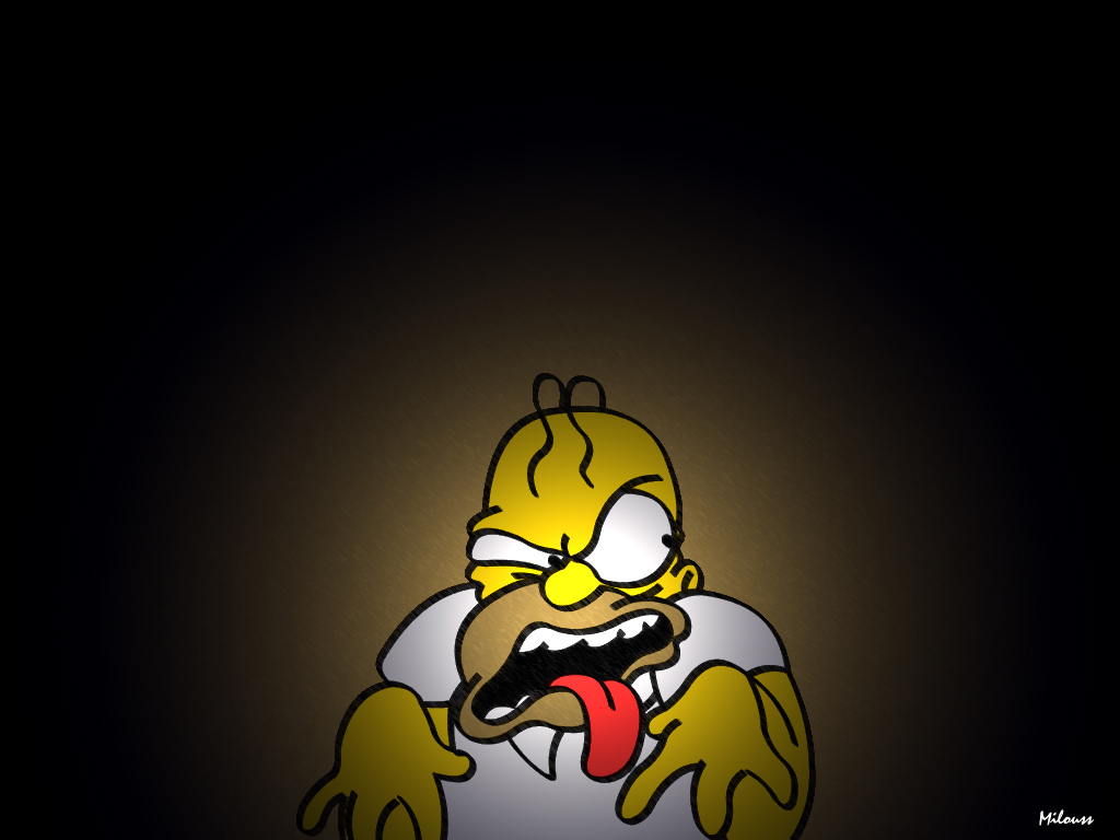 Fond d'ecran Homer trouble