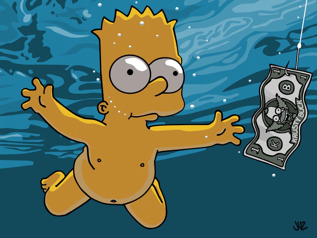 Fond d'ecran Bart dans l'eau