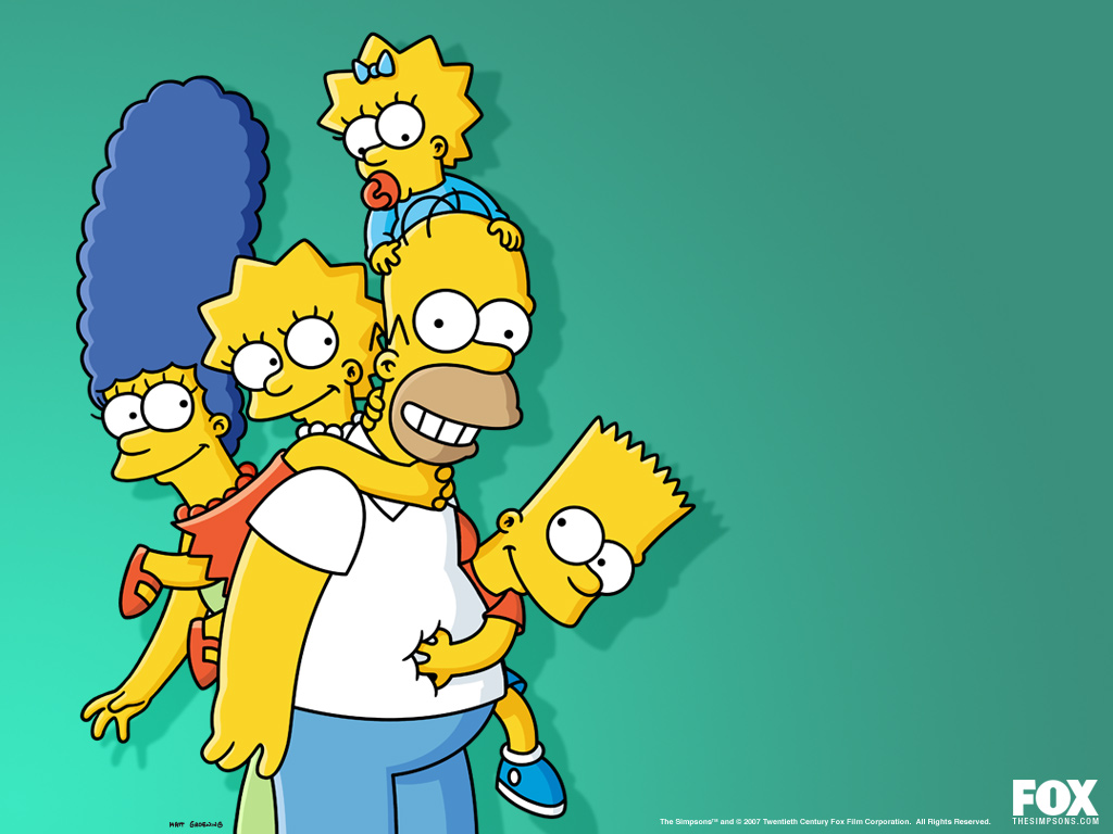 Fond d'ecran Famille Simpson