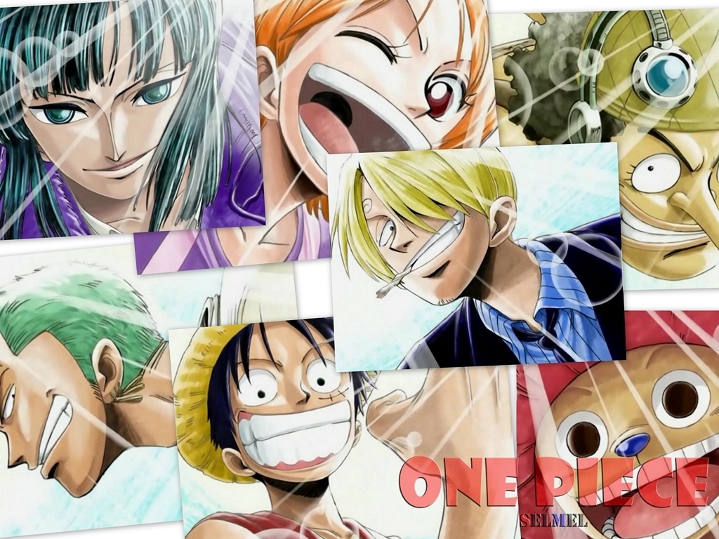 Fond d'ecran One Piece Personnages principaux