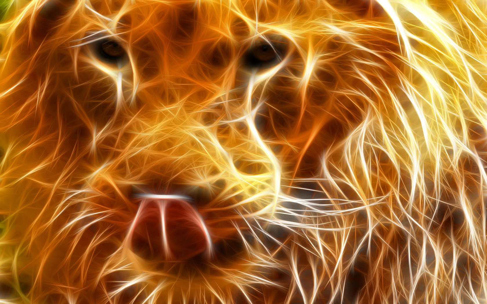 Fond d'ecran Lion 3D