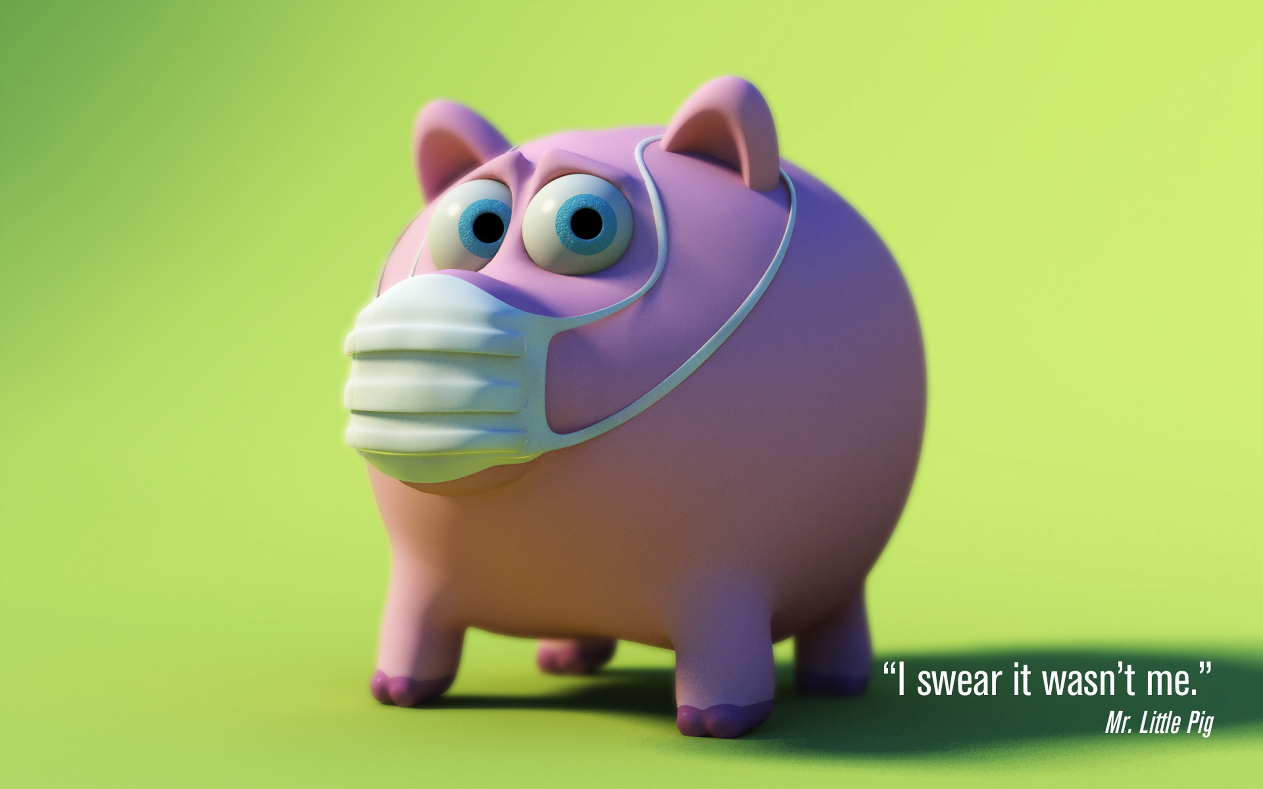 Fond d'ecran Cochon Grippe A