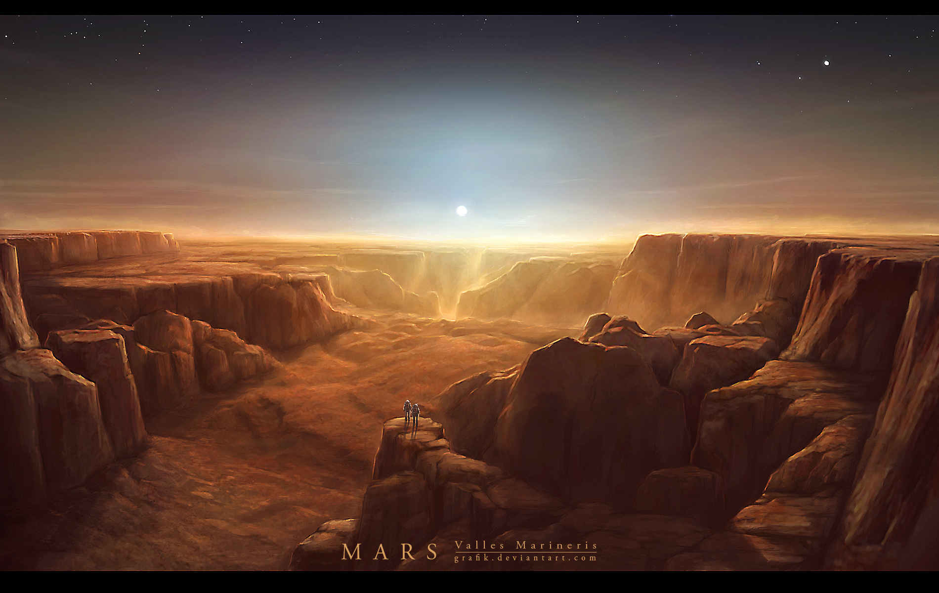 Fond d'ecran Mars Canyon