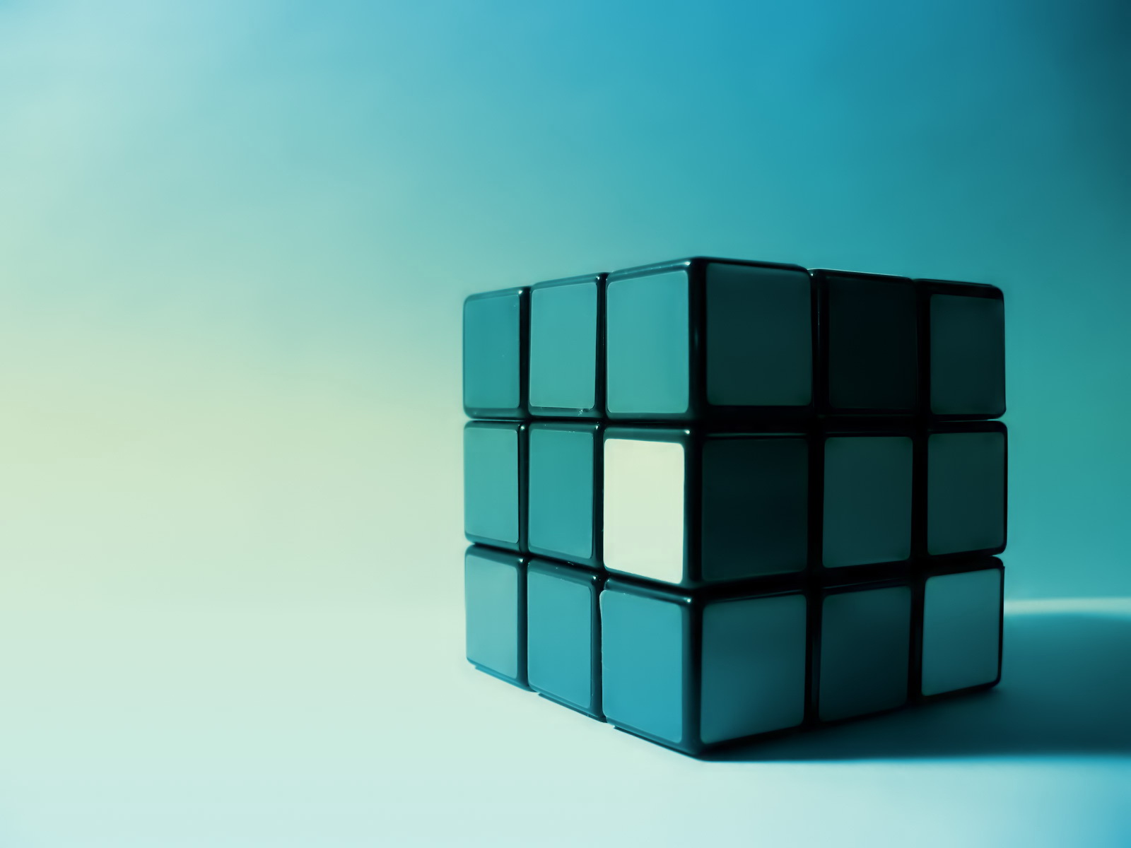 Fond d'ecran Rubik Cube Blue
