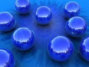 Sphères bleues