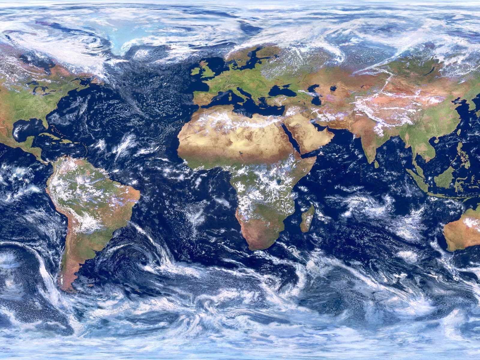 Fond d'ecran Map Monde anticyclone