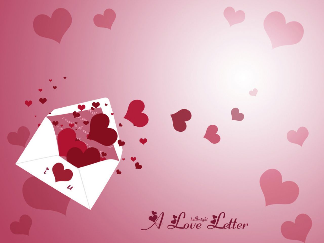 Fond d'ecran Saint Valentin Love Letter