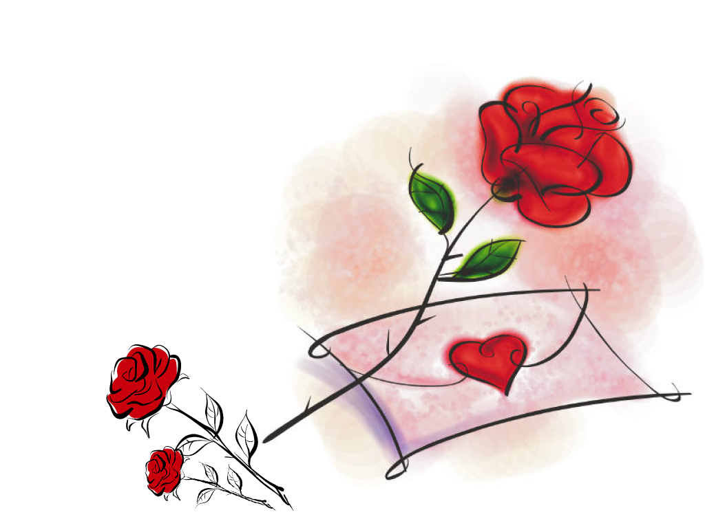 Fond d'ecran Rose Saint Valentin