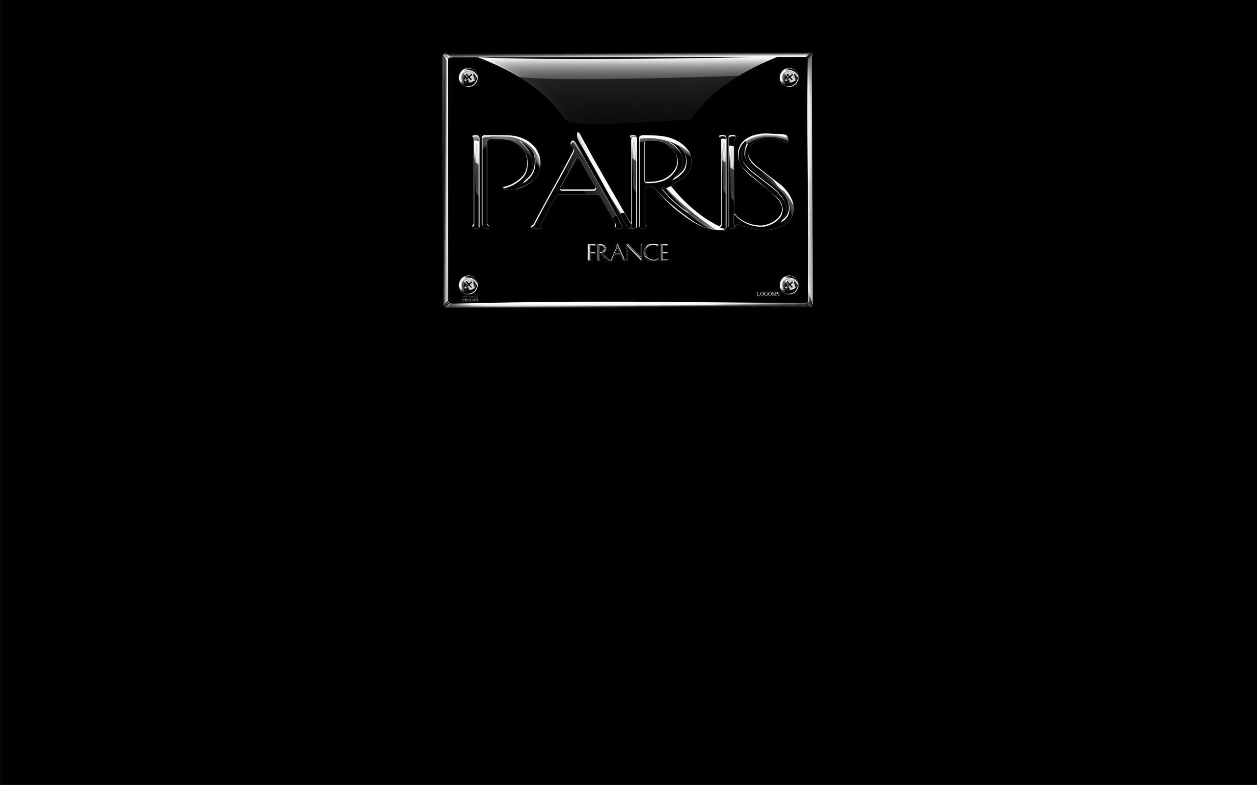 Fond d'ecran Plaque de Paris