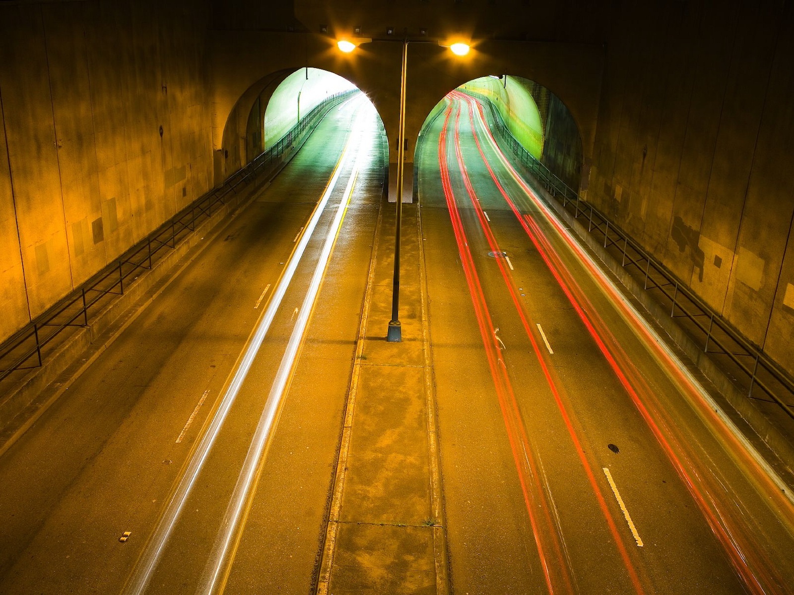 Fond d'ecran Tunnel double voies