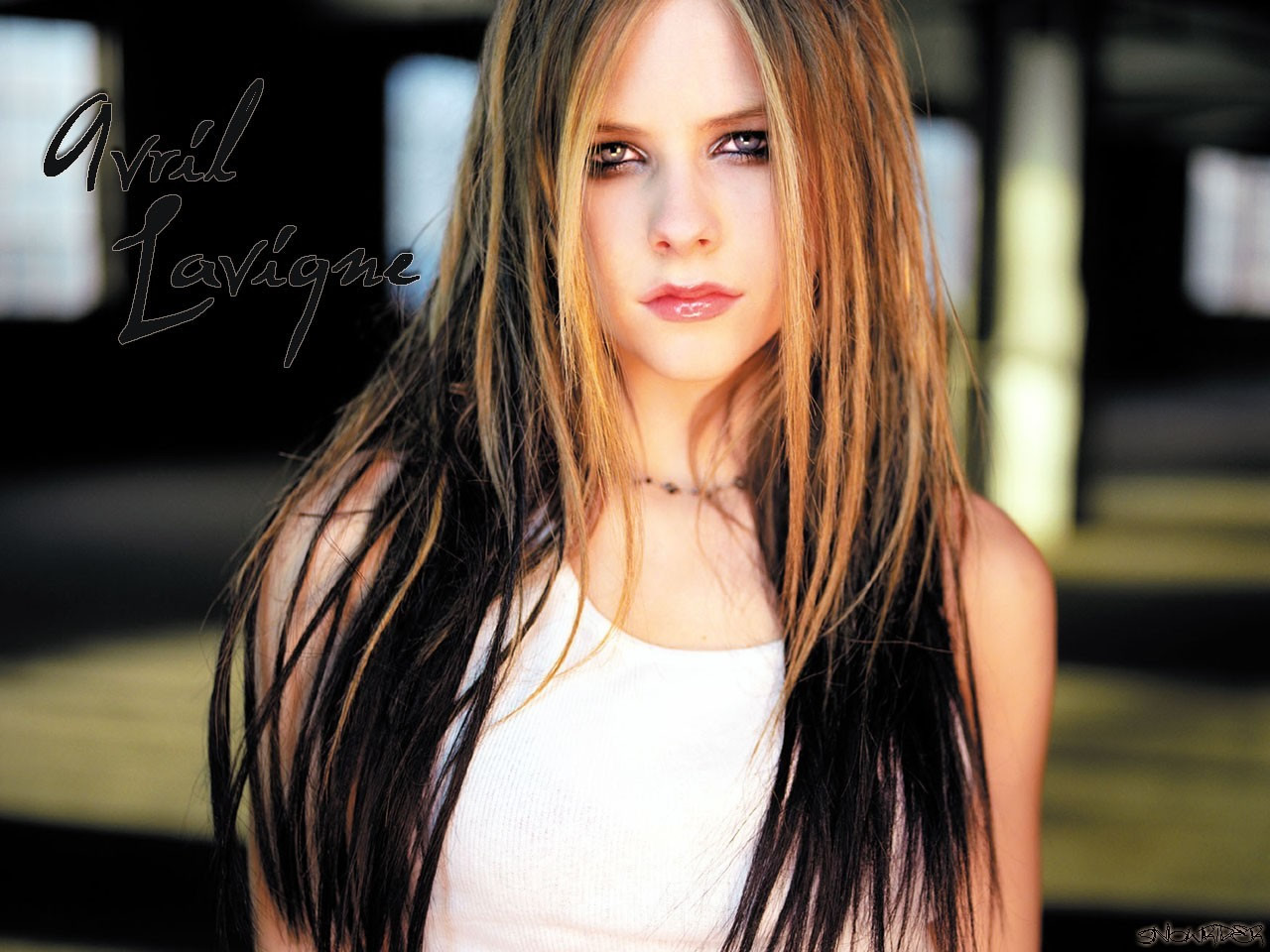 Fond d'ecran Avril Lavigne de face