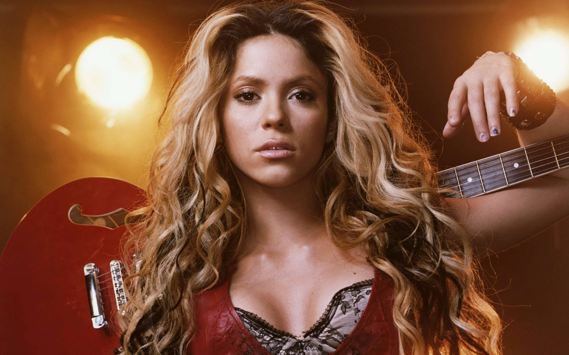 Fond d'ecran Shakira guitare