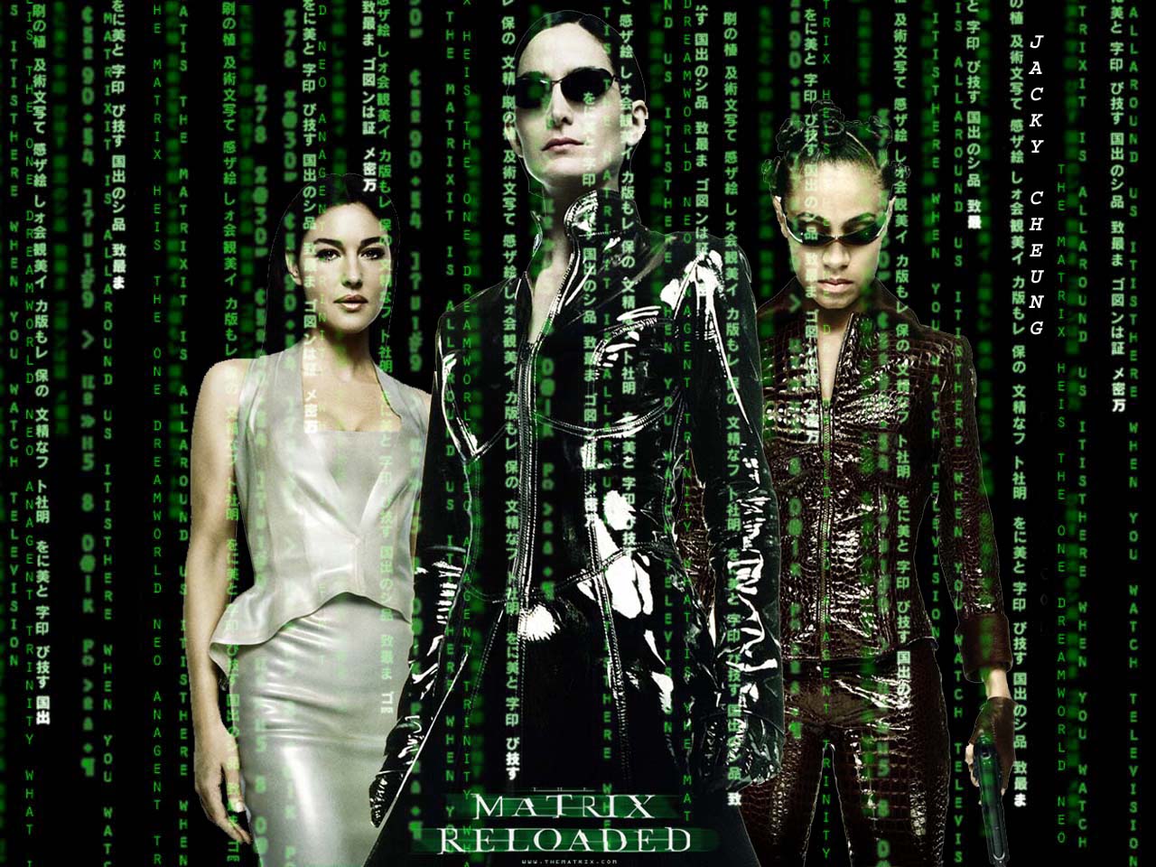 Fond d'ecran Les femmes Matrix