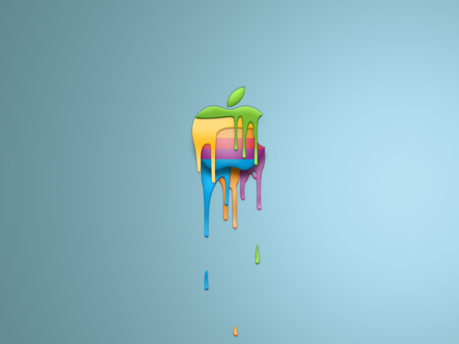 Fond d'ecran Apple peinture