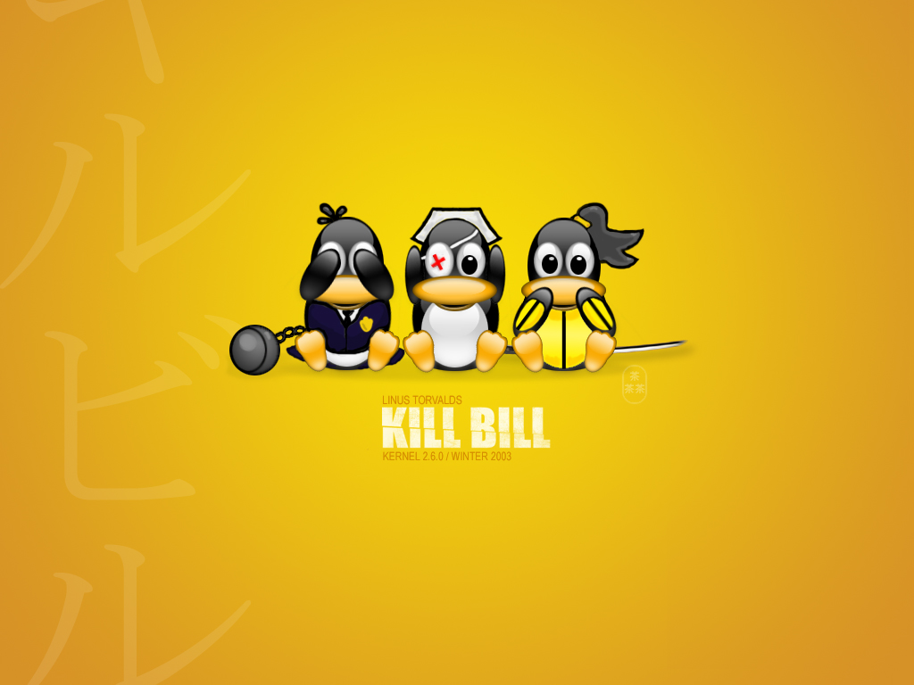 Fond d'ecran Kill bill Linux