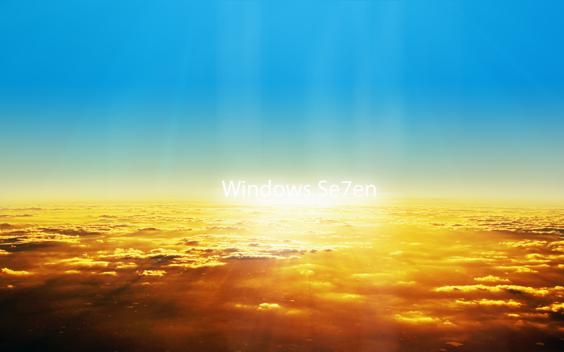 Fond d'ecran Sun Windows Seven