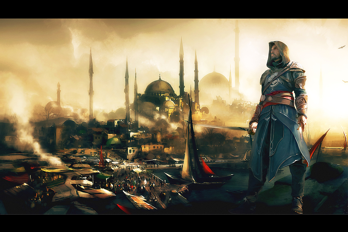 Fond d'ecran Vue sur la ville - Assassin's Creed