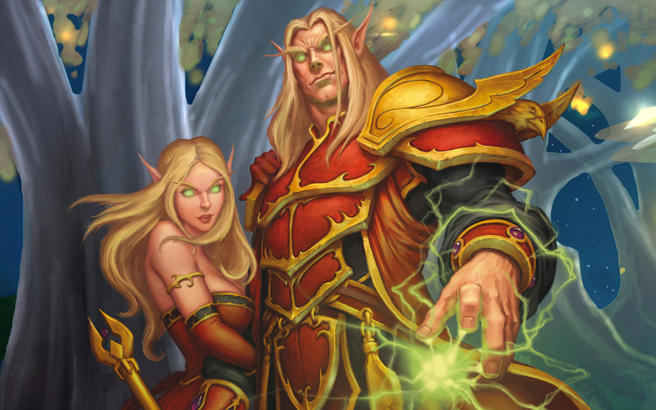 Fond d'ecran World of Warcraft Blood Elves