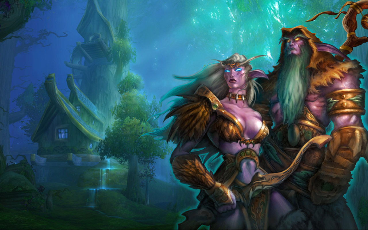 Fond d'ecran World of Warcraft Night Elves