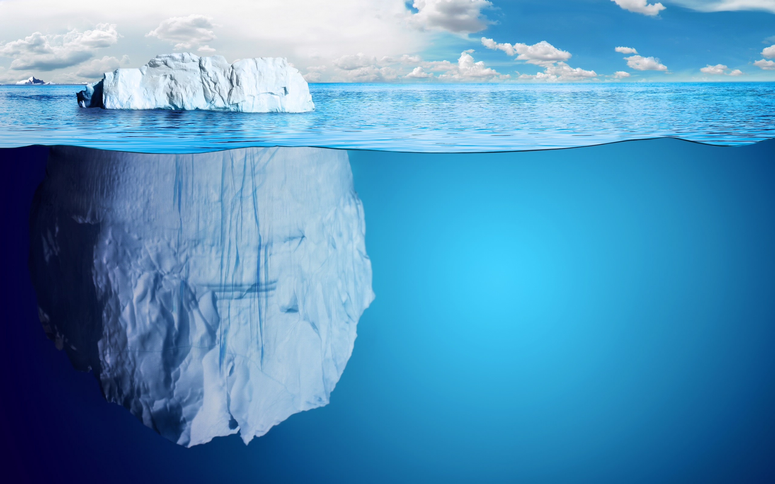 Fond d'ecran Iceberg immergée