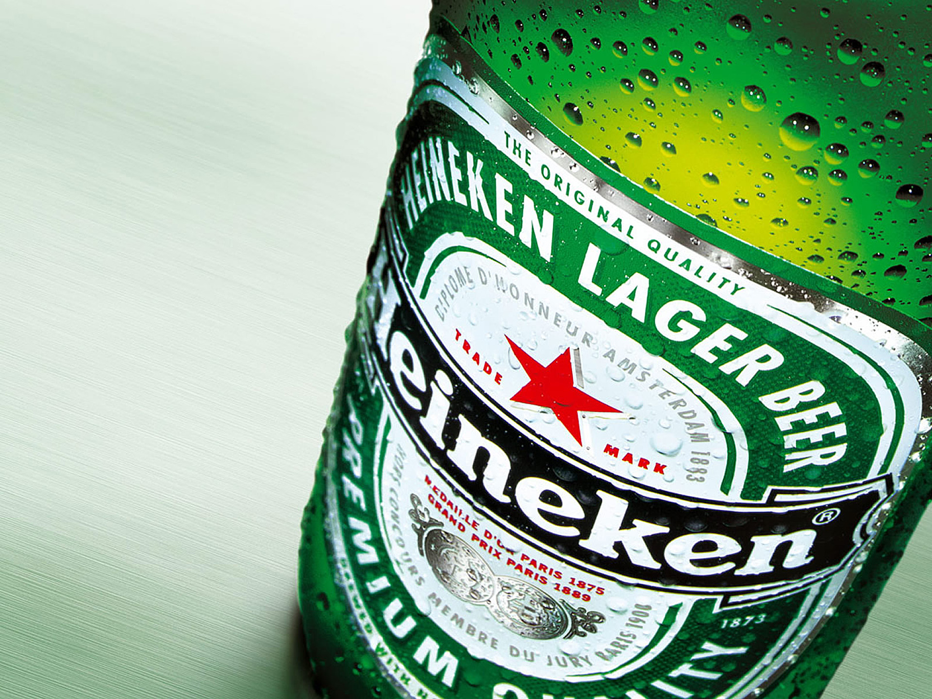 Fond d'ecran Zoom bouteille Heineken