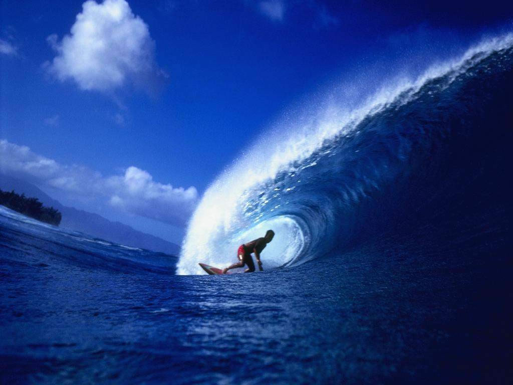 Fond d'ecran Surf en mer