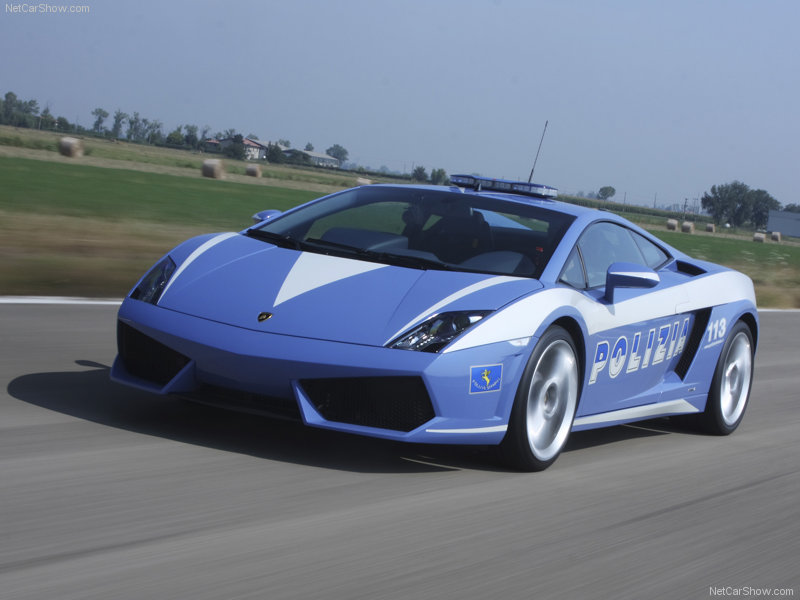 Fond d'ecran Lamborghini Gallardo police