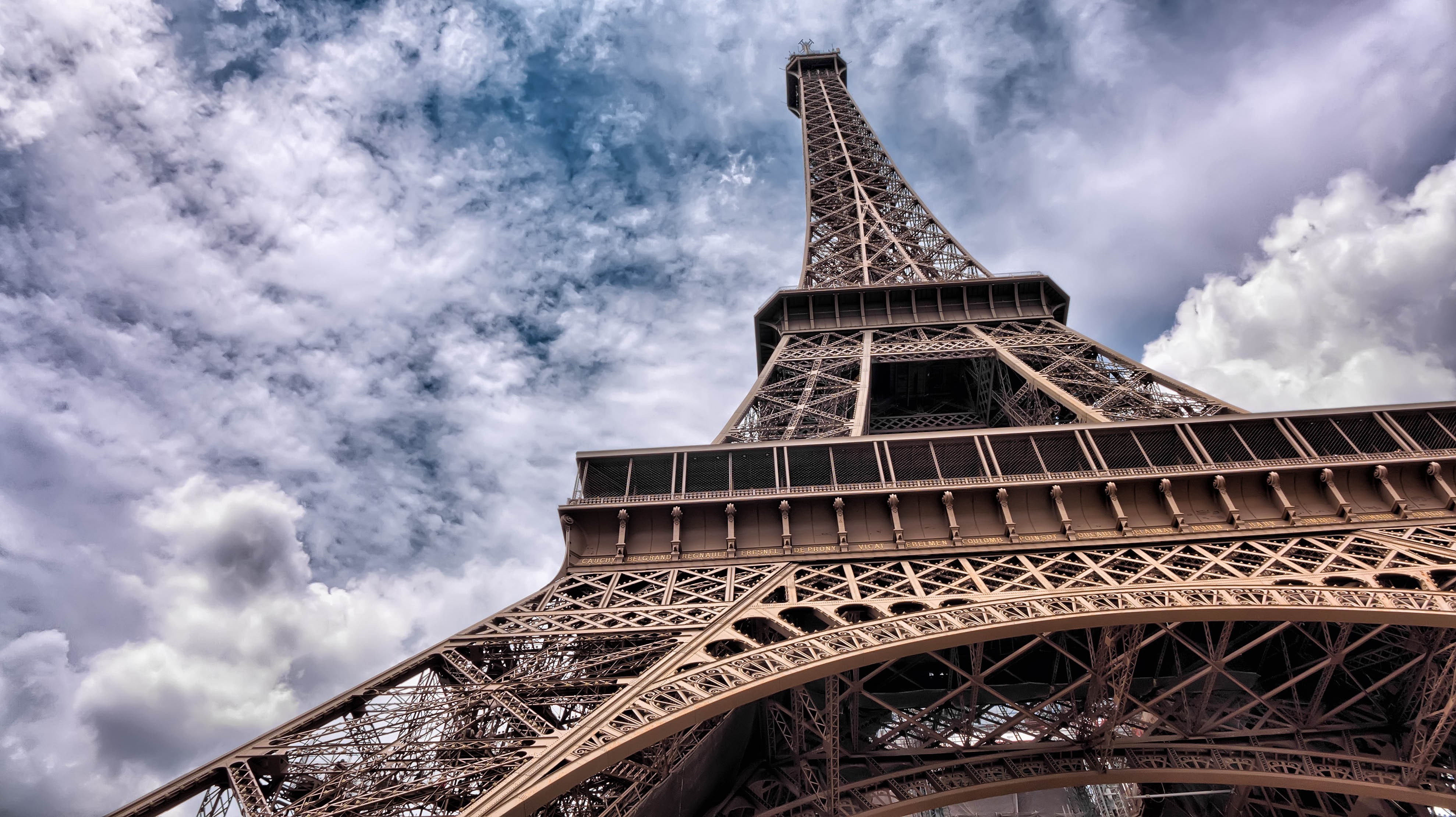 Fond d'ecran Vue haute Tour Eiffel