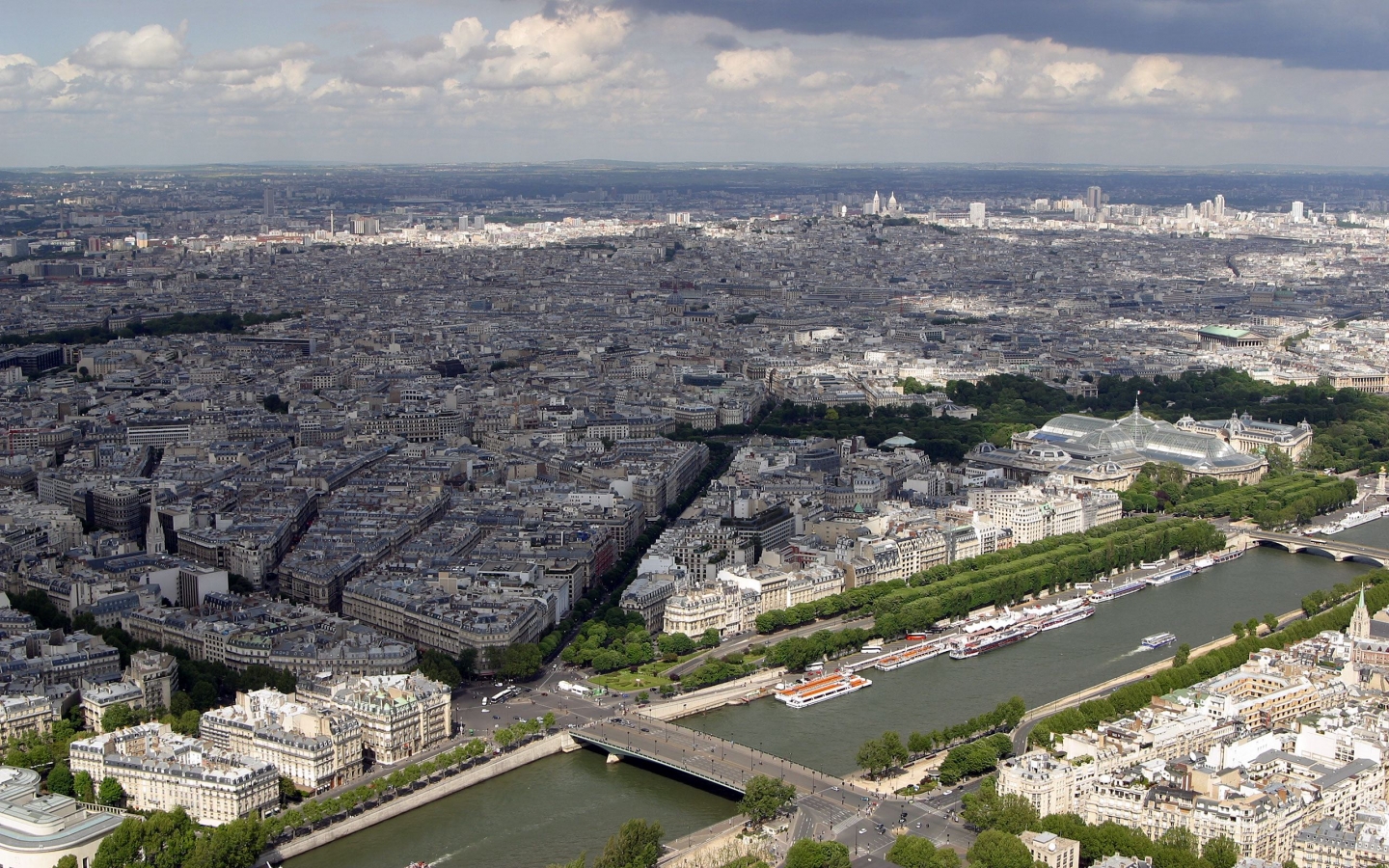 Fond d'ecran Paris vue du ciel