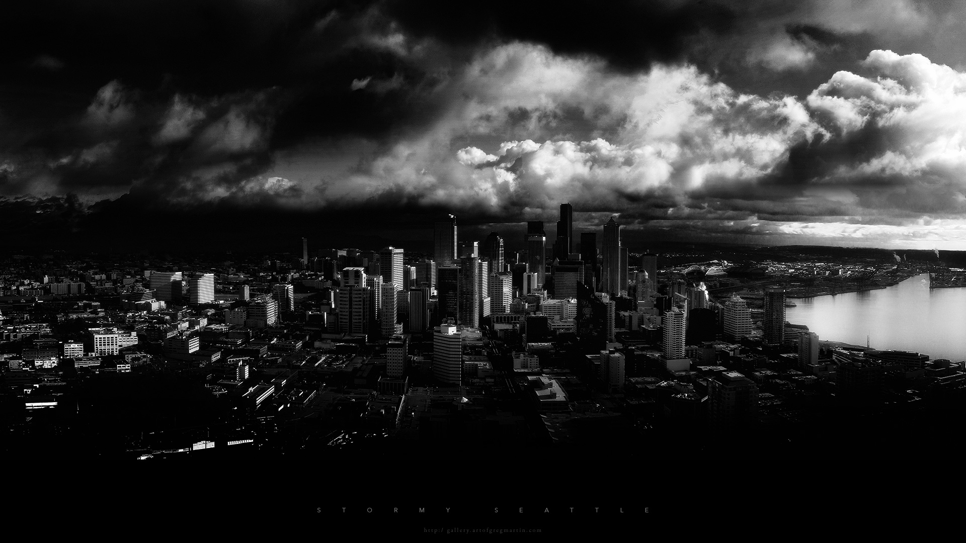 Fond d'ecran Stormy Seattle