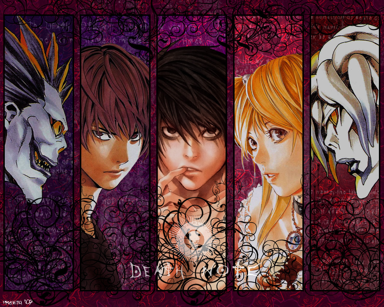 Fond d'ecran Death Note personnages