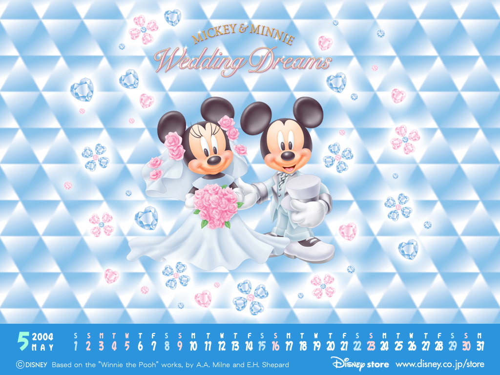 Fond d'ecran Mariage Mickey Minnie