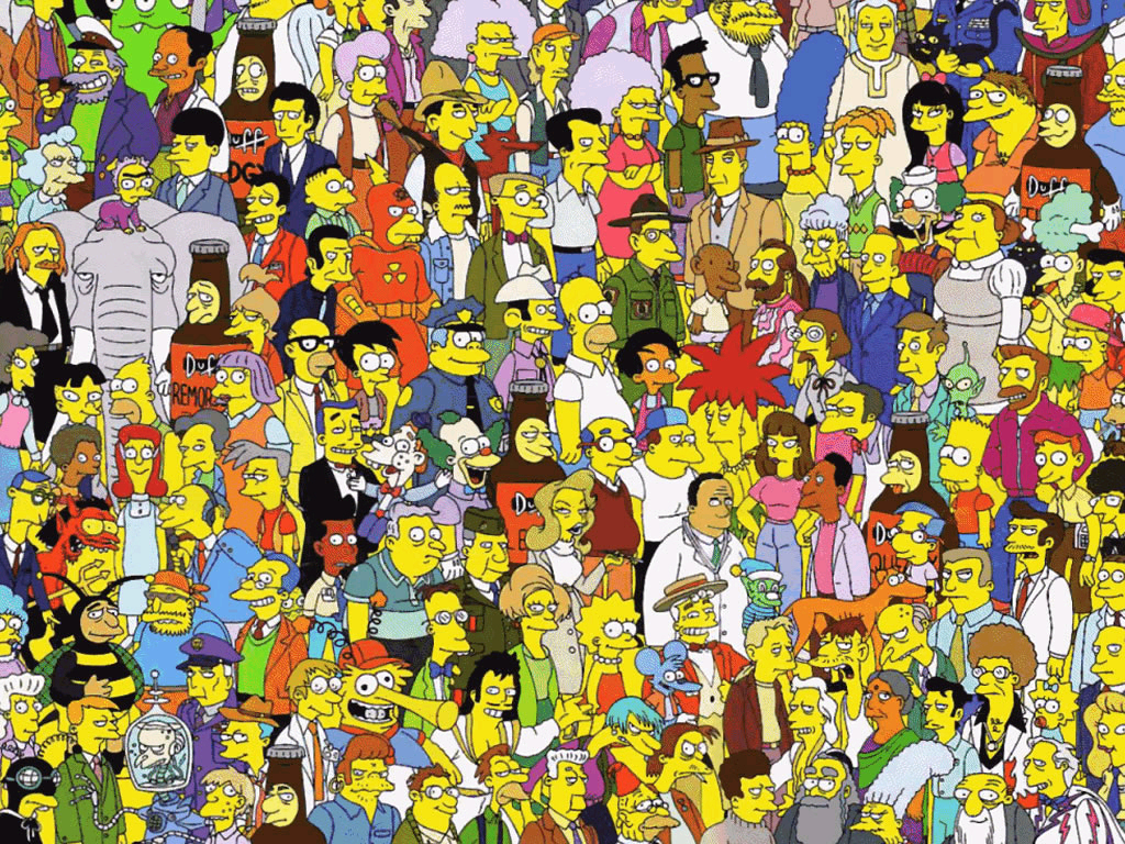 Fond d'ecran Ou sont les Simpson