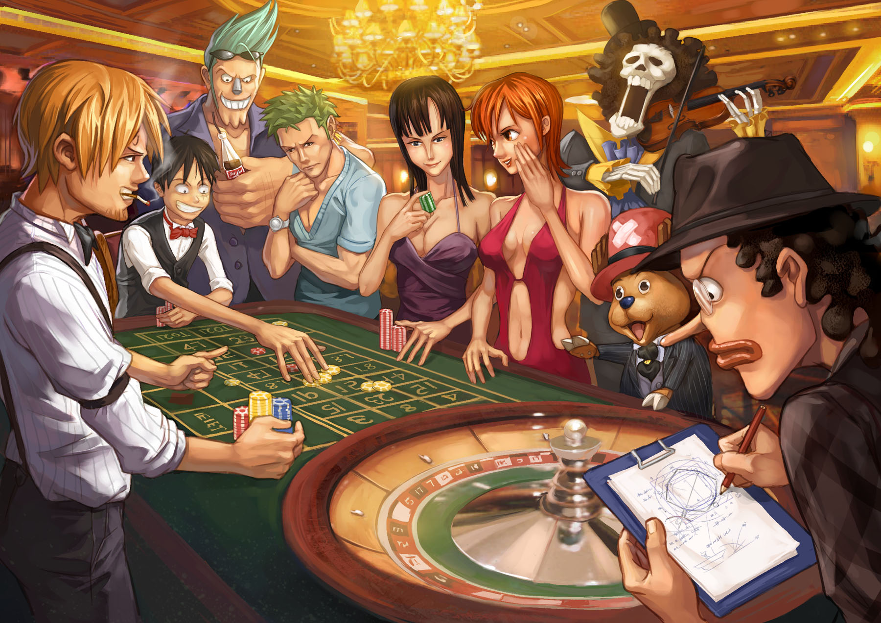 Fond d'ecran One Piece Casino