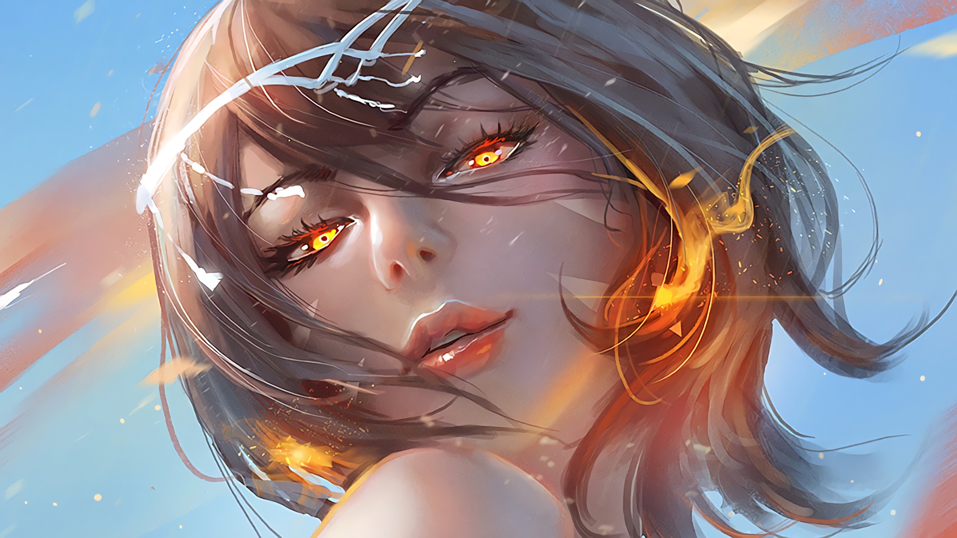 Fond d'ecran Fire Girl
