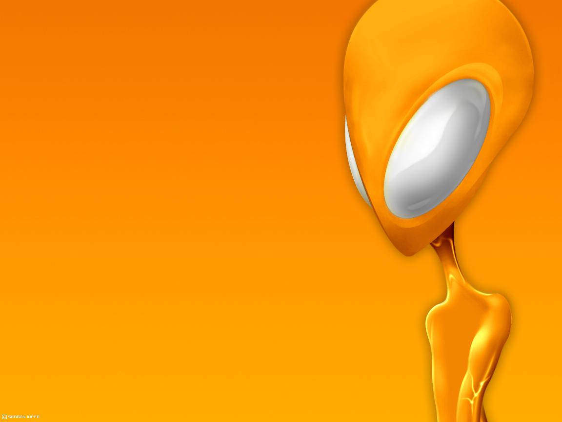 Fond d'ecran Alien orange