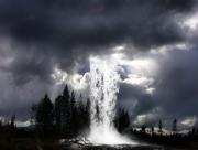 Cascade d'eau du ciel