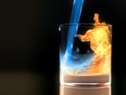 Verre Eau et Feu