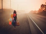 Ballons sur la route