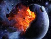 Explosion interne d'une planete