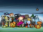Personnages nuit Halloween