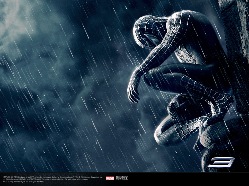 Fond d'ecran Spiderman noir