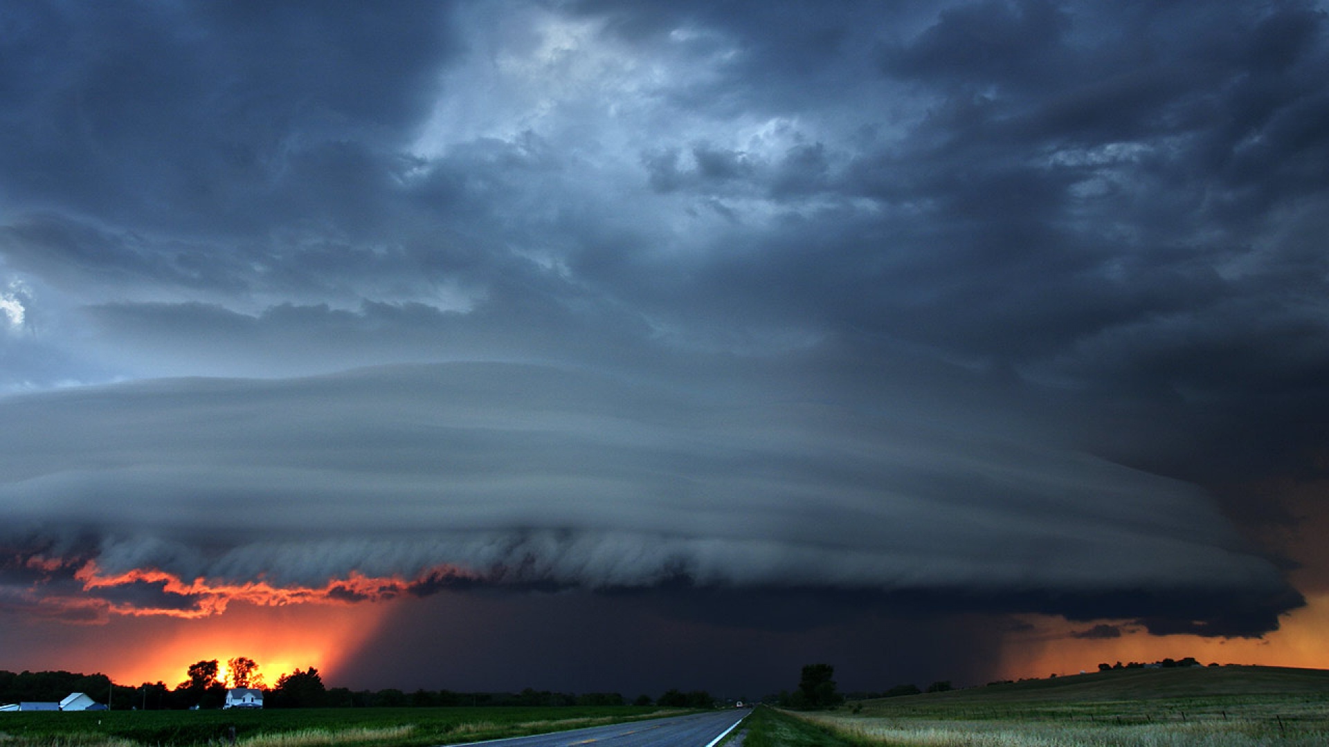 Fond d'ecran Ciel menacant orage