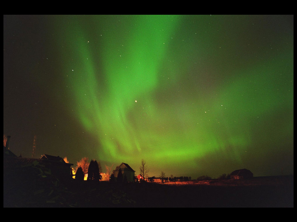 Fond d'ecran Aurore verte