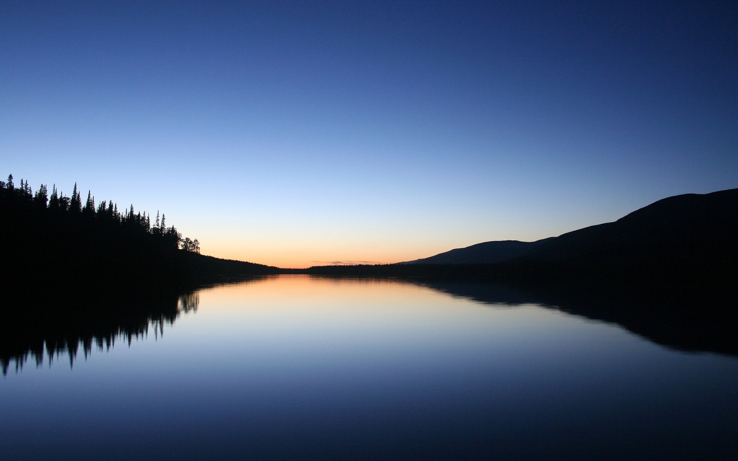 Fond d'ecran Reflet du couch de soleil sur un lac