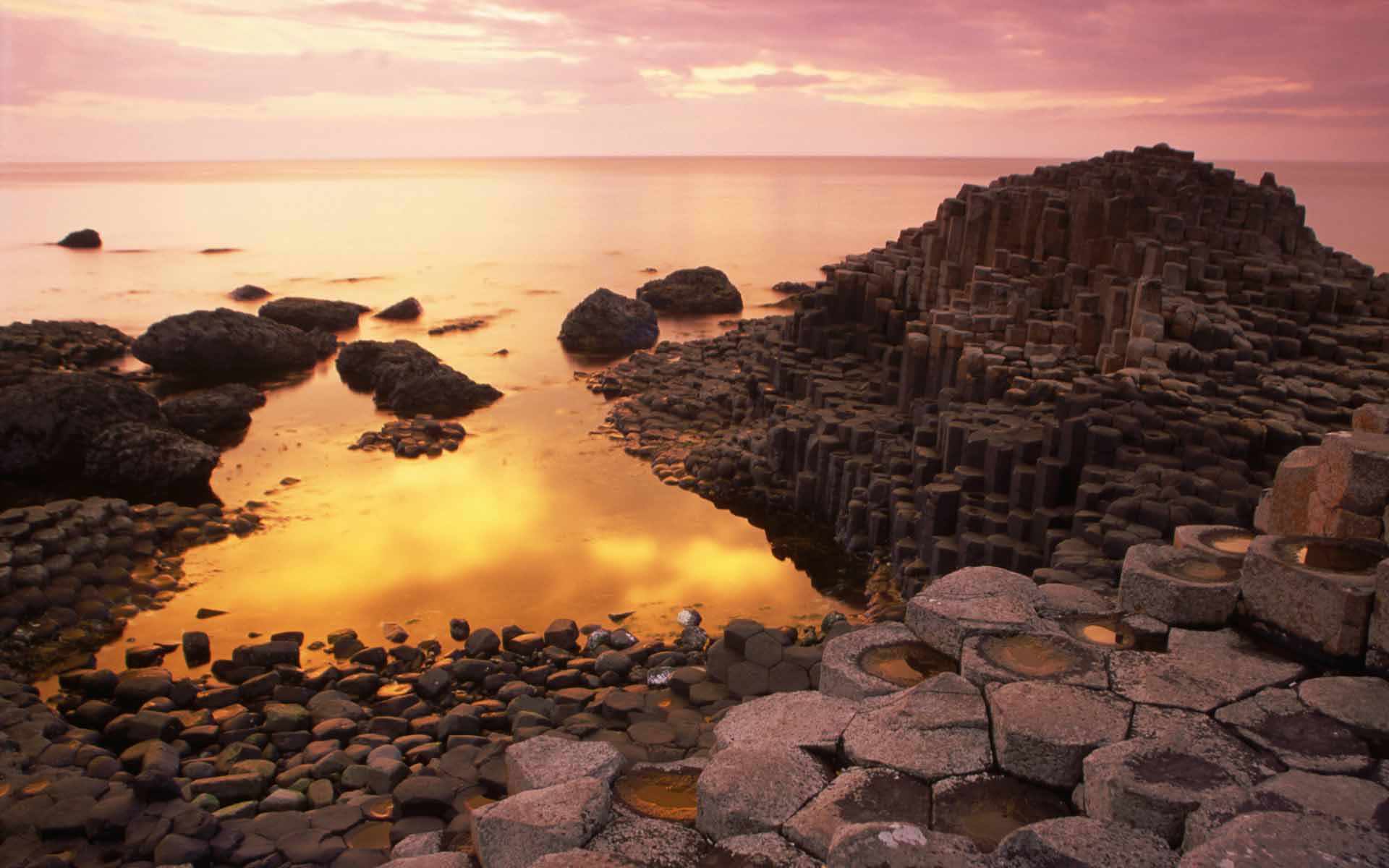 Fond d'ecran Couch de soleil en Irlande du Nord