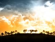 Couch de Soleil sur la plaine